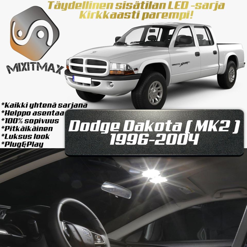 Dodge Dakota (MK2) Sisätilan LED -muutossarja