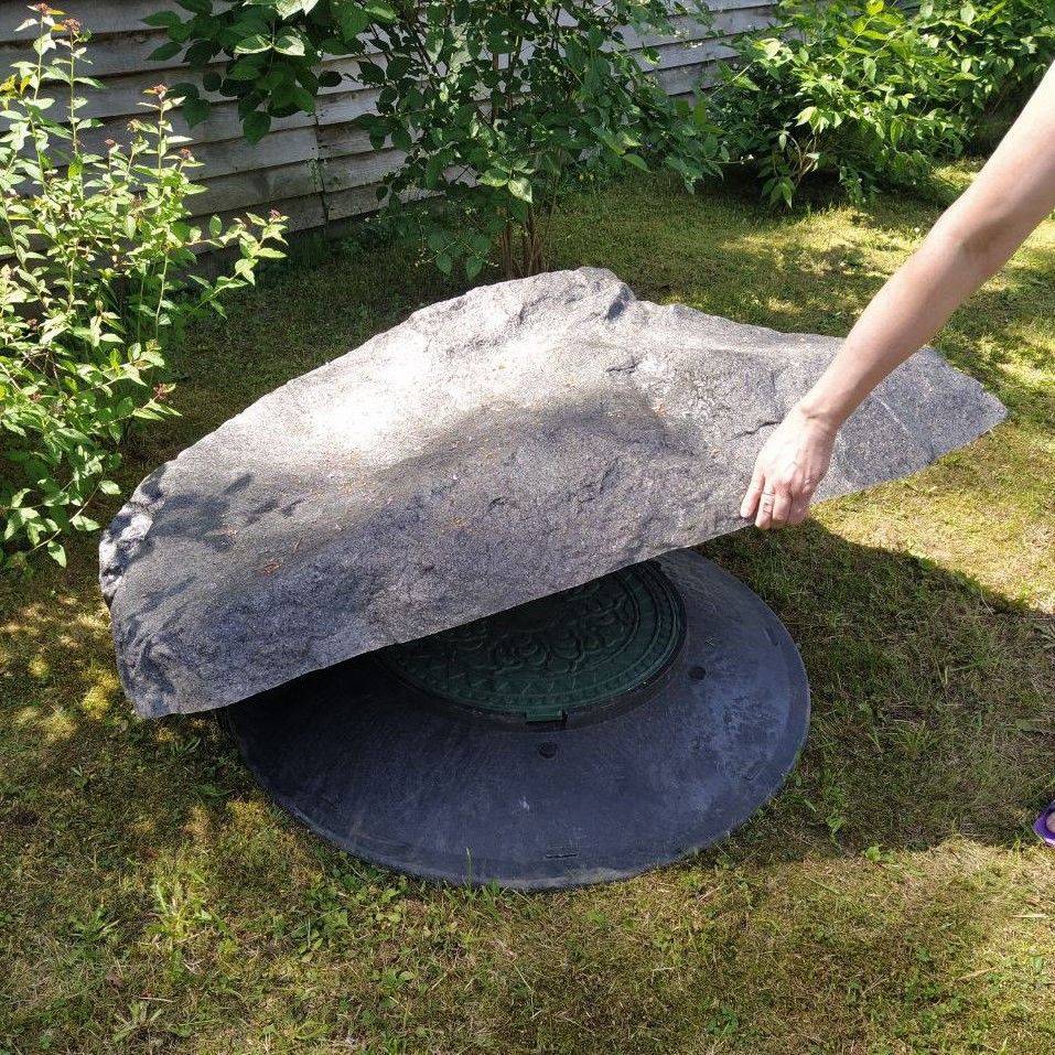 Taidekivi Ø100cm Harmaa graniitti