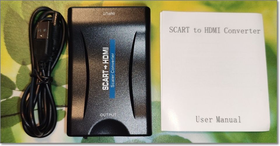 SCART - HDMI muunnin + USB-kaapeli
