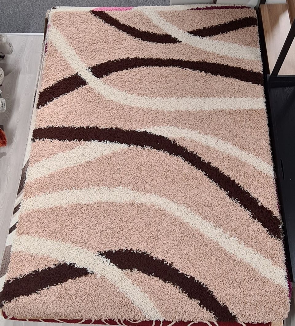 Nukkamatto, beige-ruskea, 160x230 cm