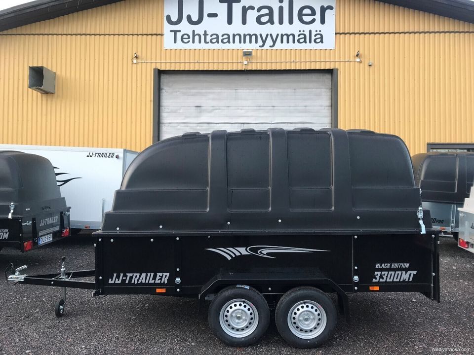 JJ-TRAILER 3300M50Teli Black Edition lava 330x150. Laita 50cm.Kuomu 100cm.