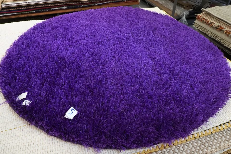 Violetti nukkamatto, pyöreä 150cm