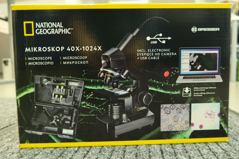 National Geographic 40x 1024x mikroskooppisetti