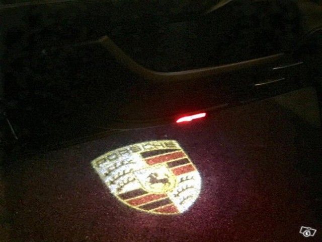 Porsche logolliset projektorivalot oviin MALLI #2