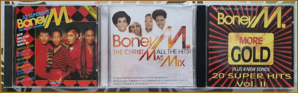 3 kpl Boney M. cd levyjä