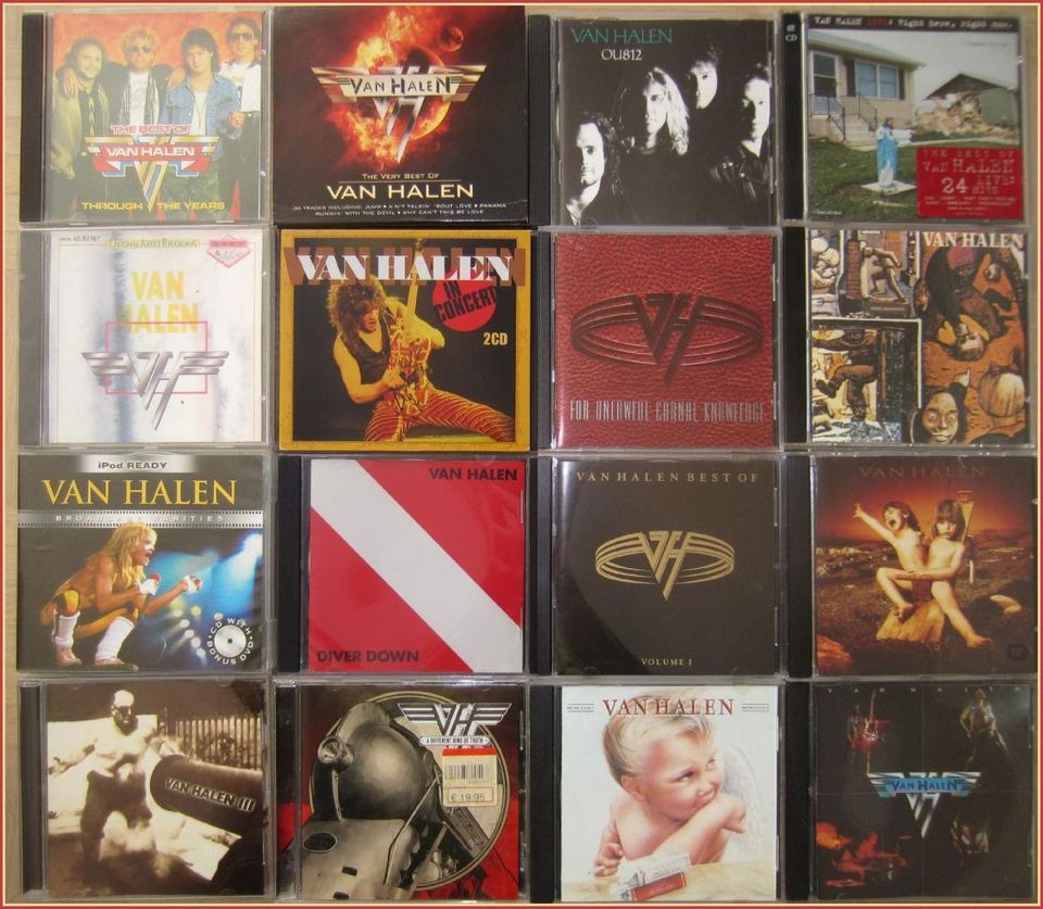 VAN HALEN ja W.A.S.P. cd:eitä