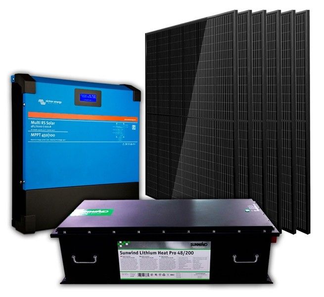 Aurinkoenergiapaketti 6000VA, 10kWh LiFePO4