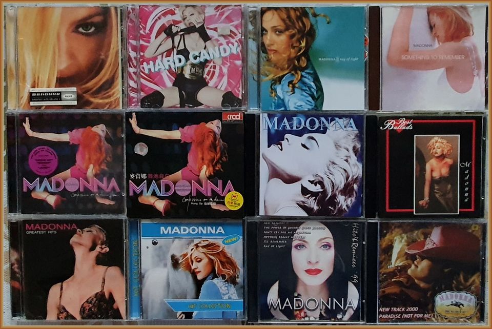12 kpl Madonna cd:eitä