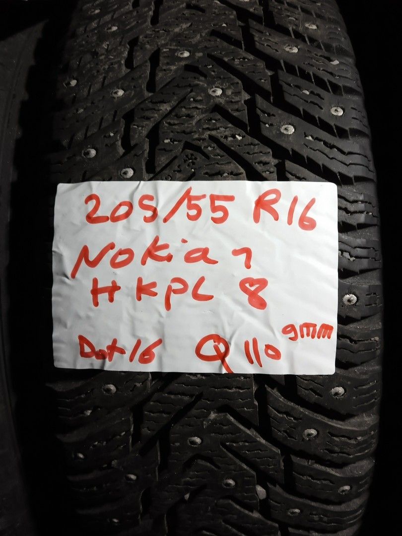 205/55R16 nastarenkaat Nokian hkpl 8 Q130