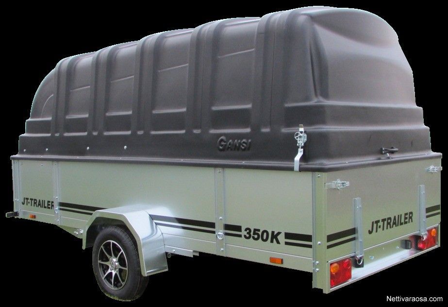 JT-TRAILER 150X350X50 KUOMU 1m musta