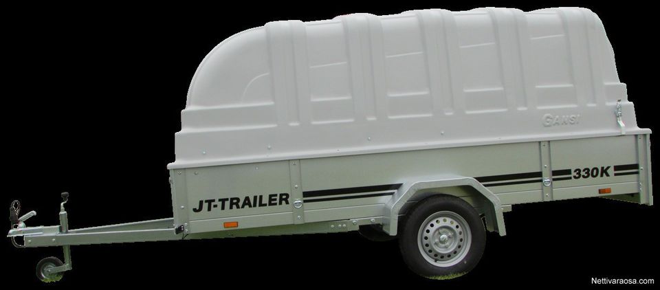 JT-TRAILER 150X330X35 + KUOMU 1m harmaa