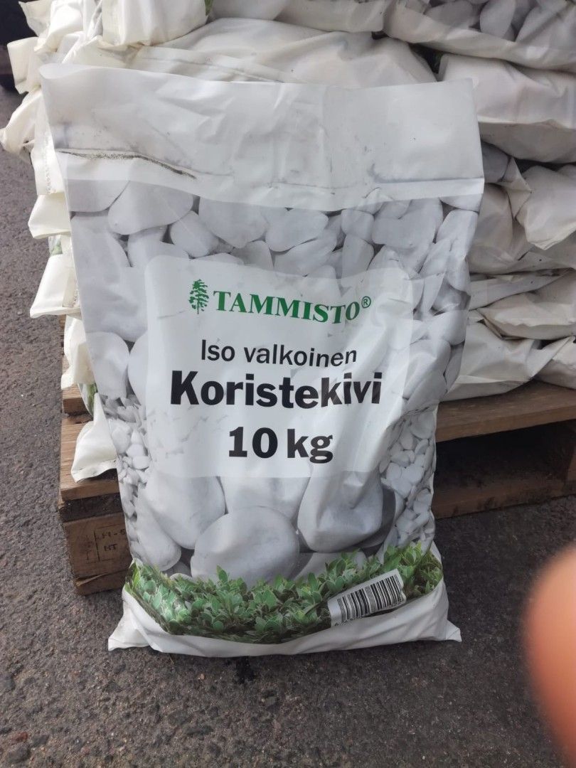 Valkoinen koristekivi 10kg/pss