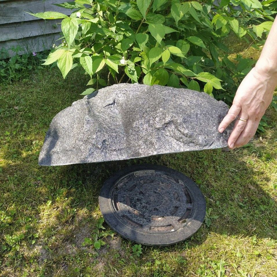 Taidekivi Ø50cm Harmaa graniitti