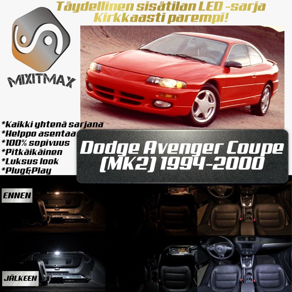 Dodge Avenger Coupe (MK2) Sisätilan LED -muutossa