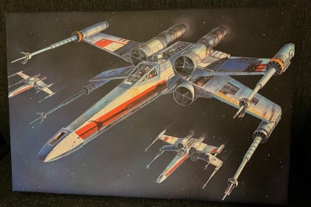 Star Wars X-wing starfighters -canvastaulu