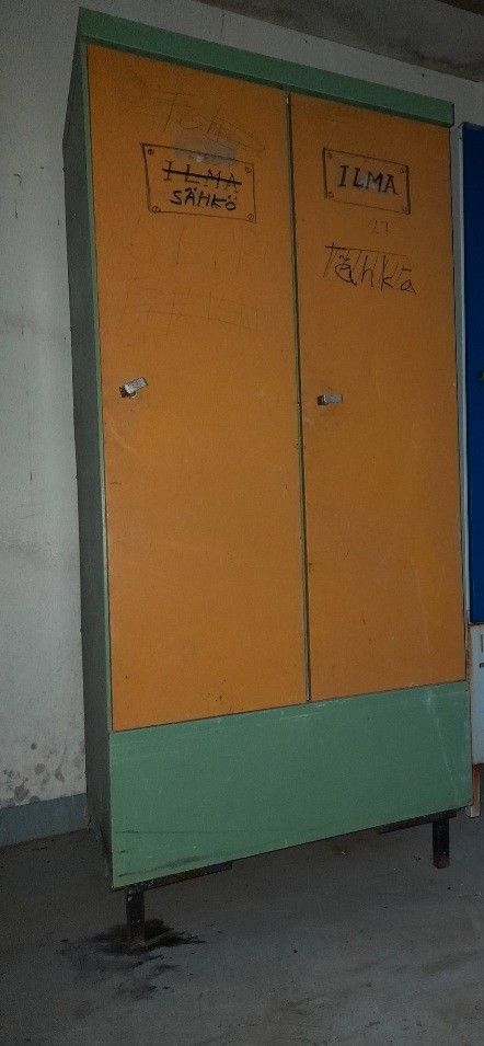 Pukukaappi keltainen 2 ovea (p2)
