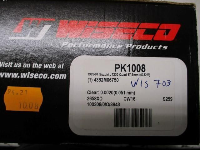 Wiseco pk1008 piston kit 67,5mm suzuki lt230 85-94