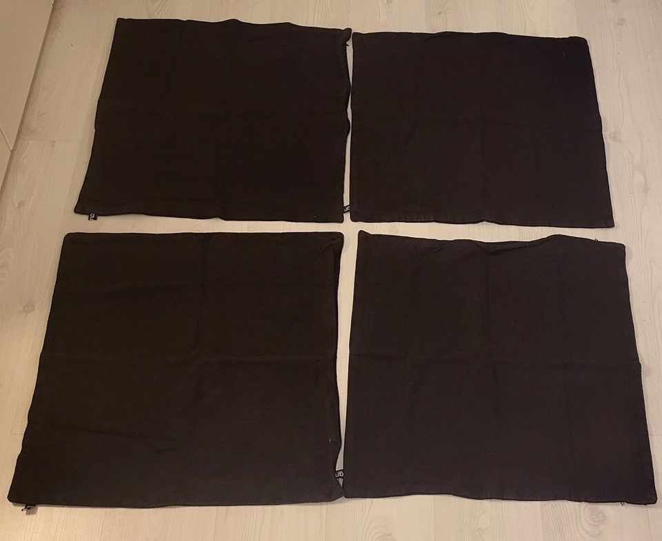 Musta tyynynpäällinen 60x60 4kpl