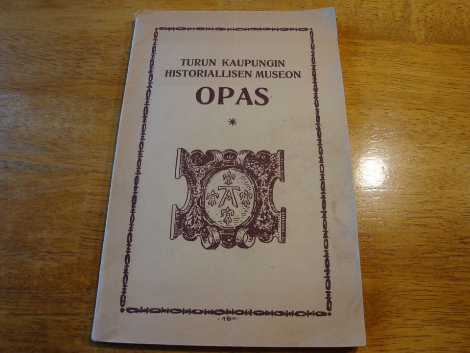 Turun kaupungin museon opas vuodelta 1929