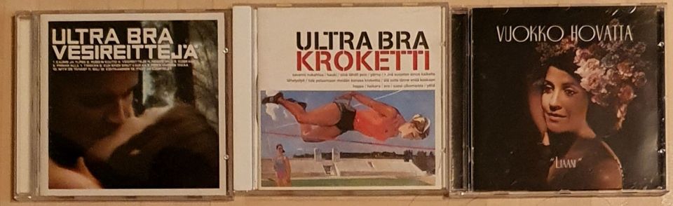 3 kpl ULTRA BRA / Vuokko Hovatta cd:eitä