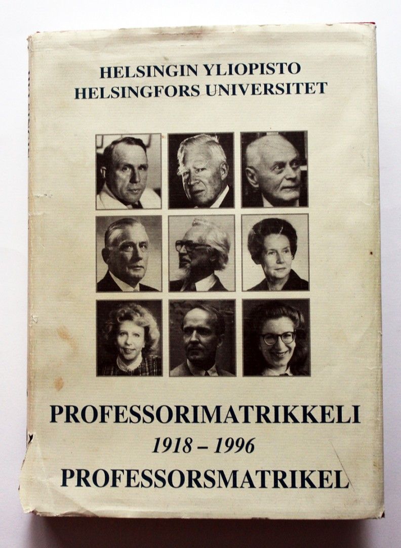 Helsingin yliopisto professorimatrikkeli 1918-1996