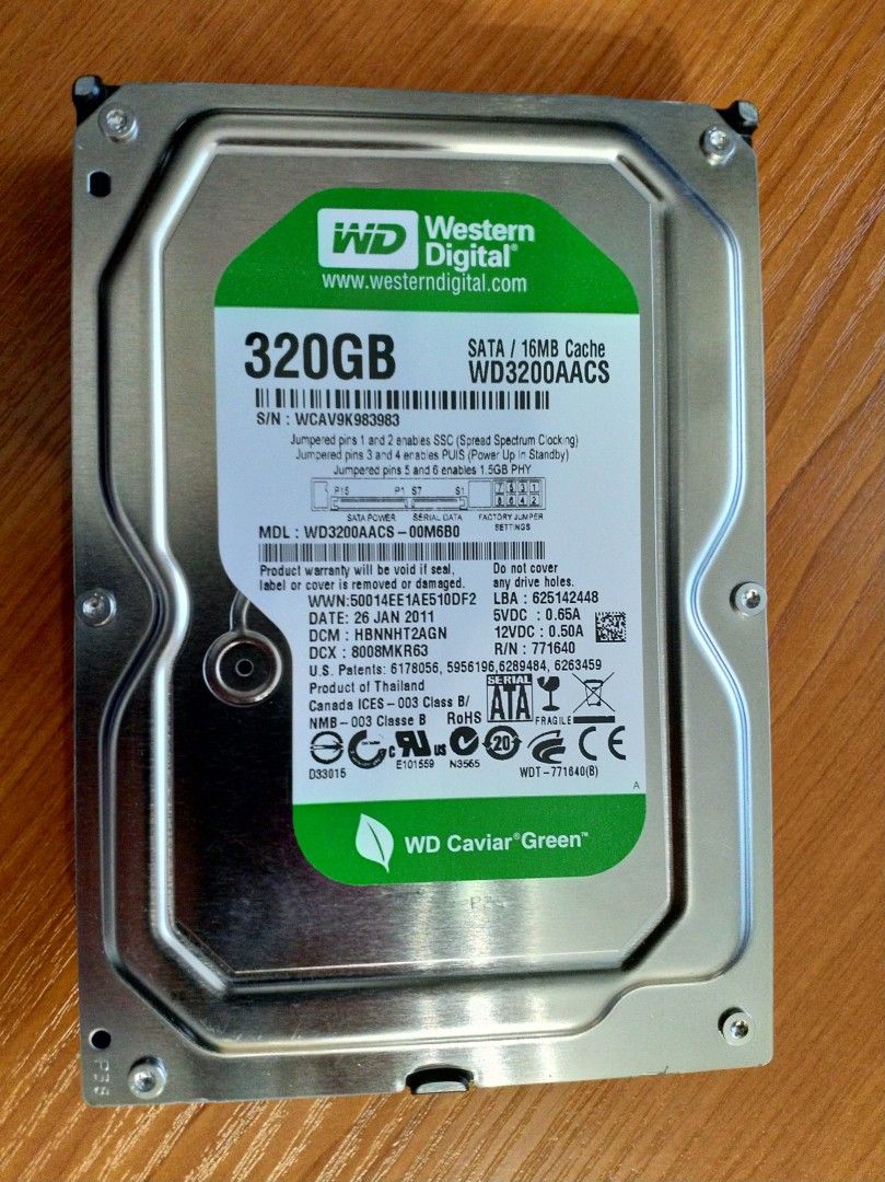 WD kovalevy 320gb