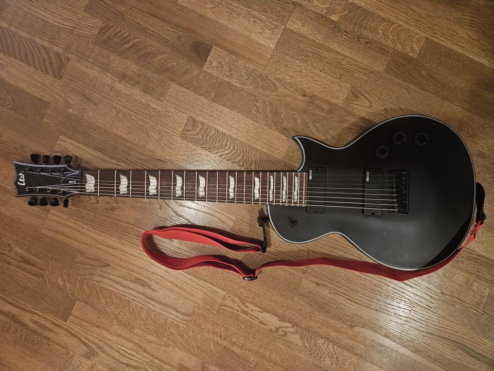 ESP LTD EC-258 Black Satin 8-kielinen