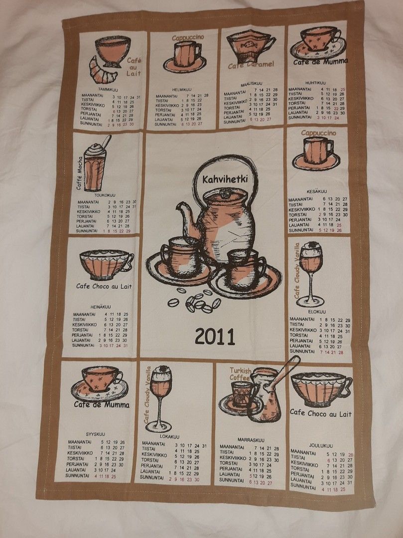 Kahvihetki kalenteripyyhe, 2011