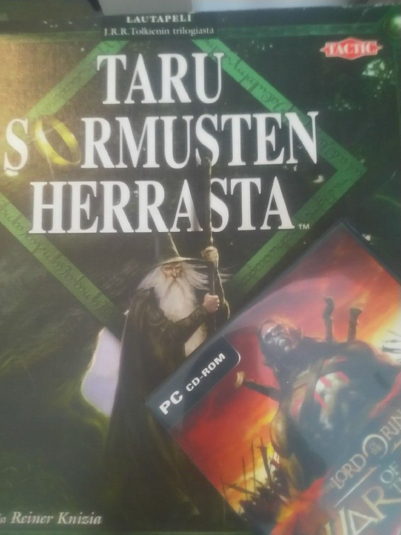 Taru sormusten herrasta lautapeli ja pc retro