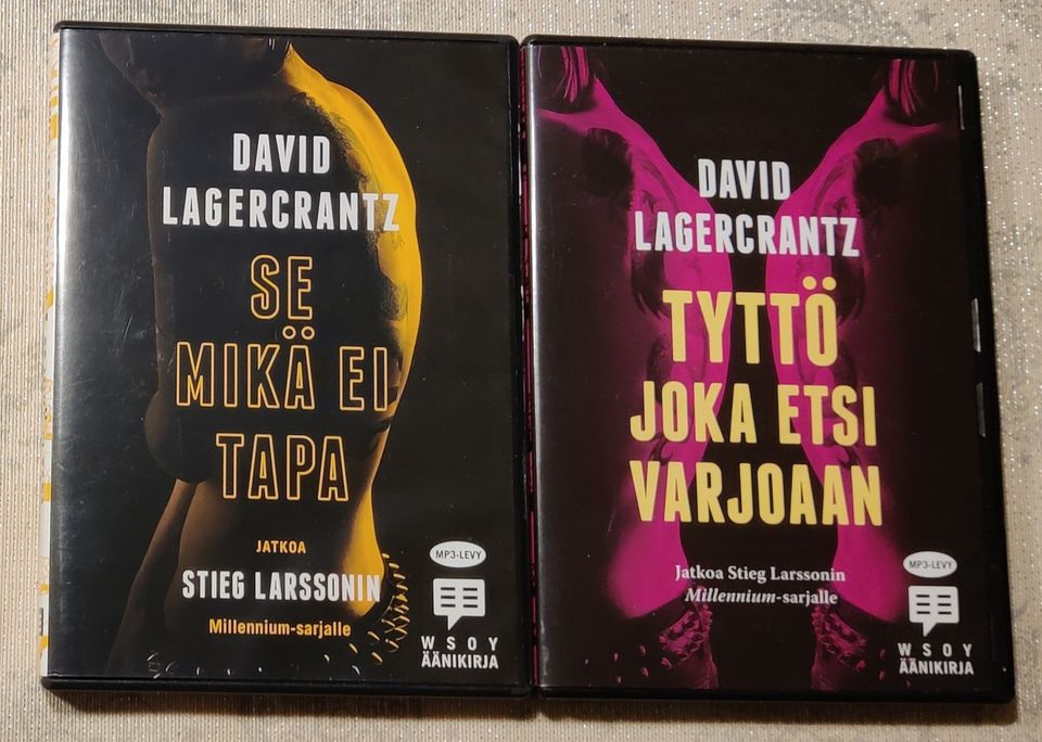 David Lagercrantz, kaksi äänikirjaa
