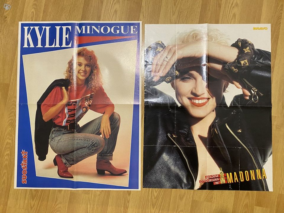 Kylie Minogue ja Madonna julisteet