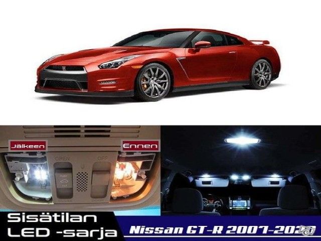 Nissan GT-R (R35) Sisätilan LED -sarja ;12-osainen