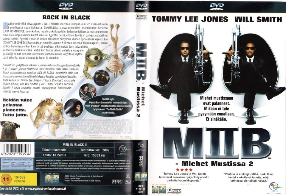 DVD M II B Miehet Mustissa 2