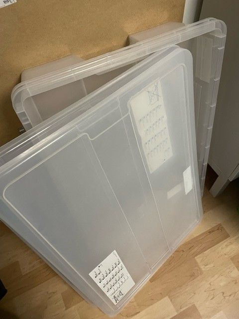 Ikea Samla sängynaluslaatikot kansilla 2 kpl