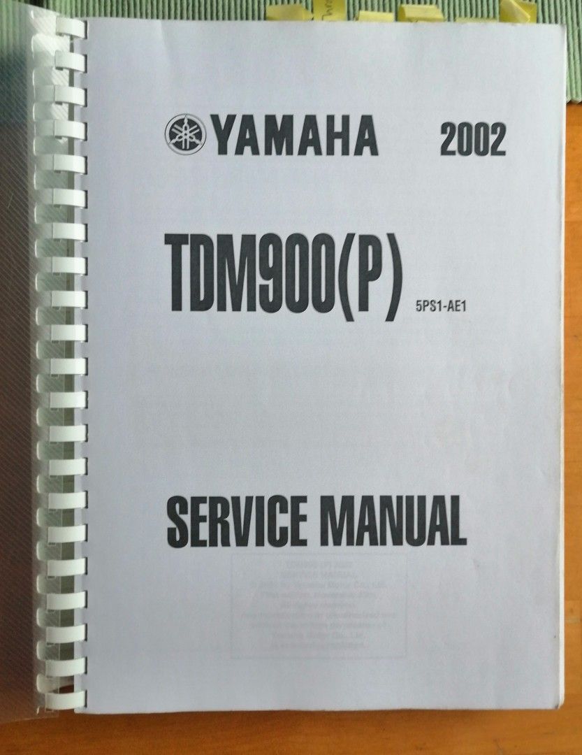 Yamaha 900 TDM service manual