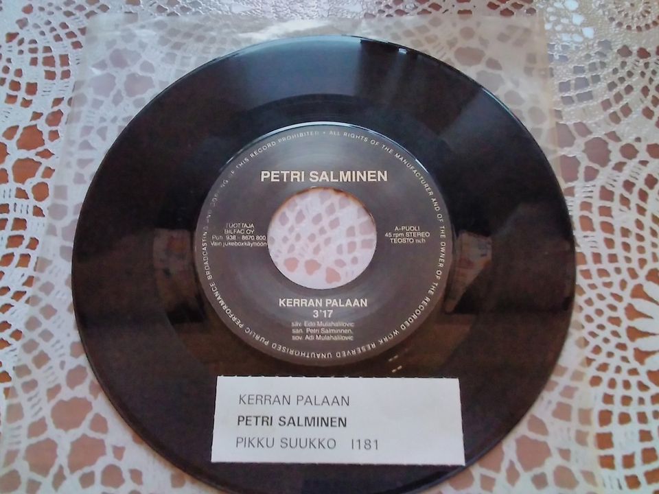 Petri Salminen 7" Kerran palaan