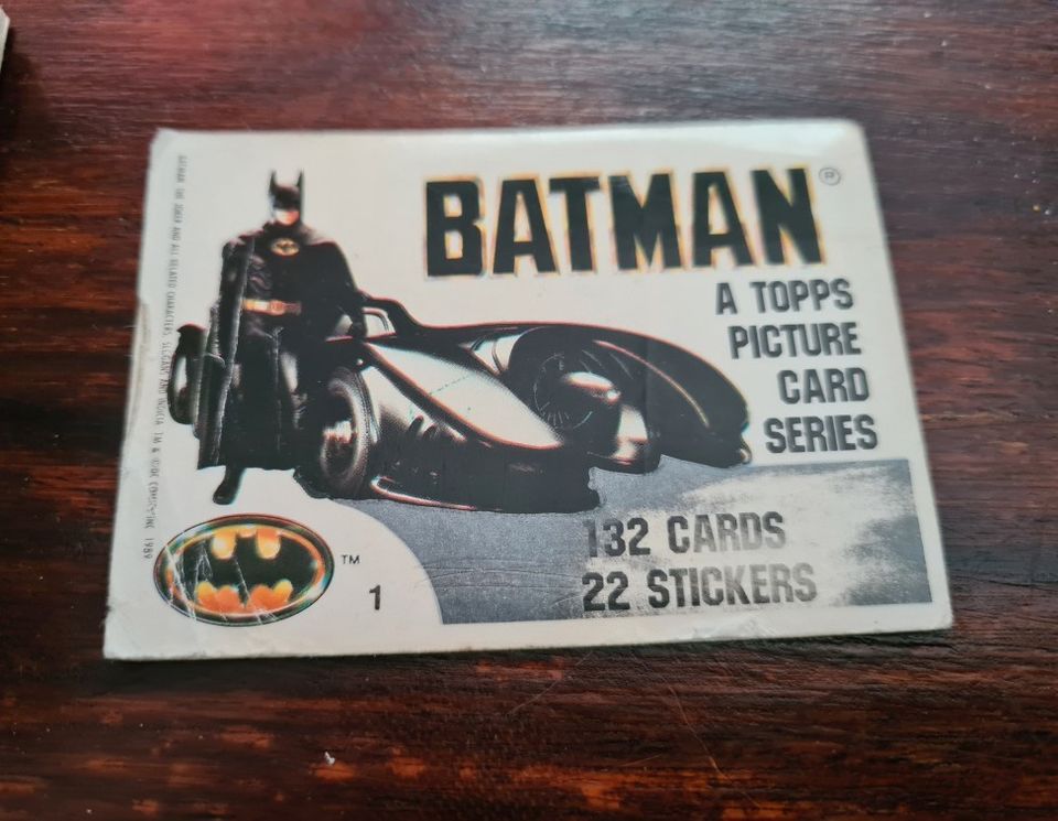 Batman 1989 keräilykortteja TOPPS
