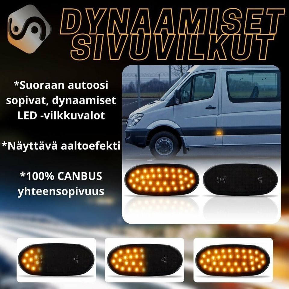 Sprinter / Crafter LED sivuvilkut aaltoefektillä