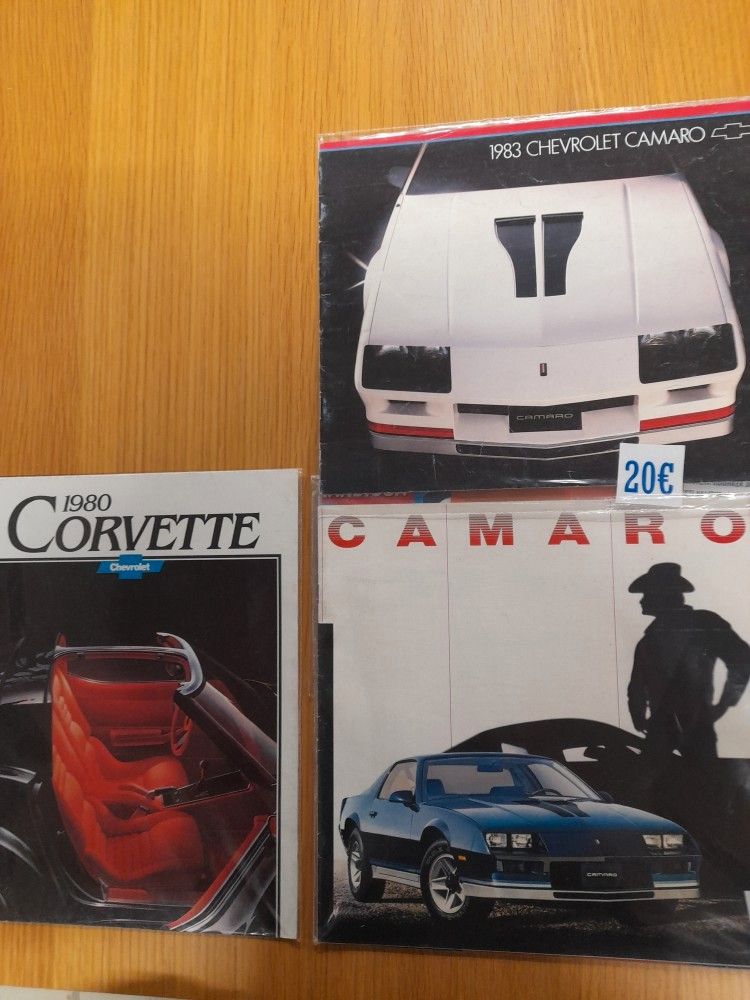 Camaro ja Corvette Esitteet