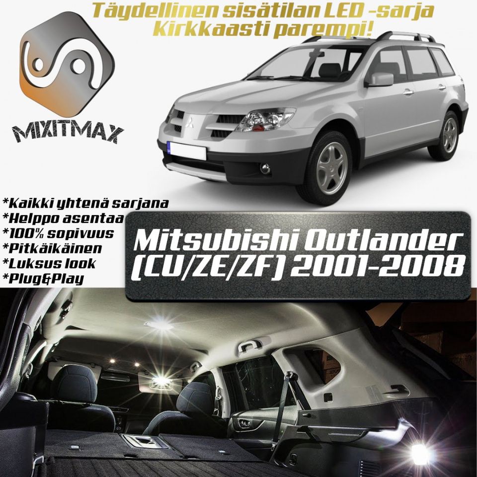Mitsubishi Outlander (MK1) Sisätilan LED -sarja;x8