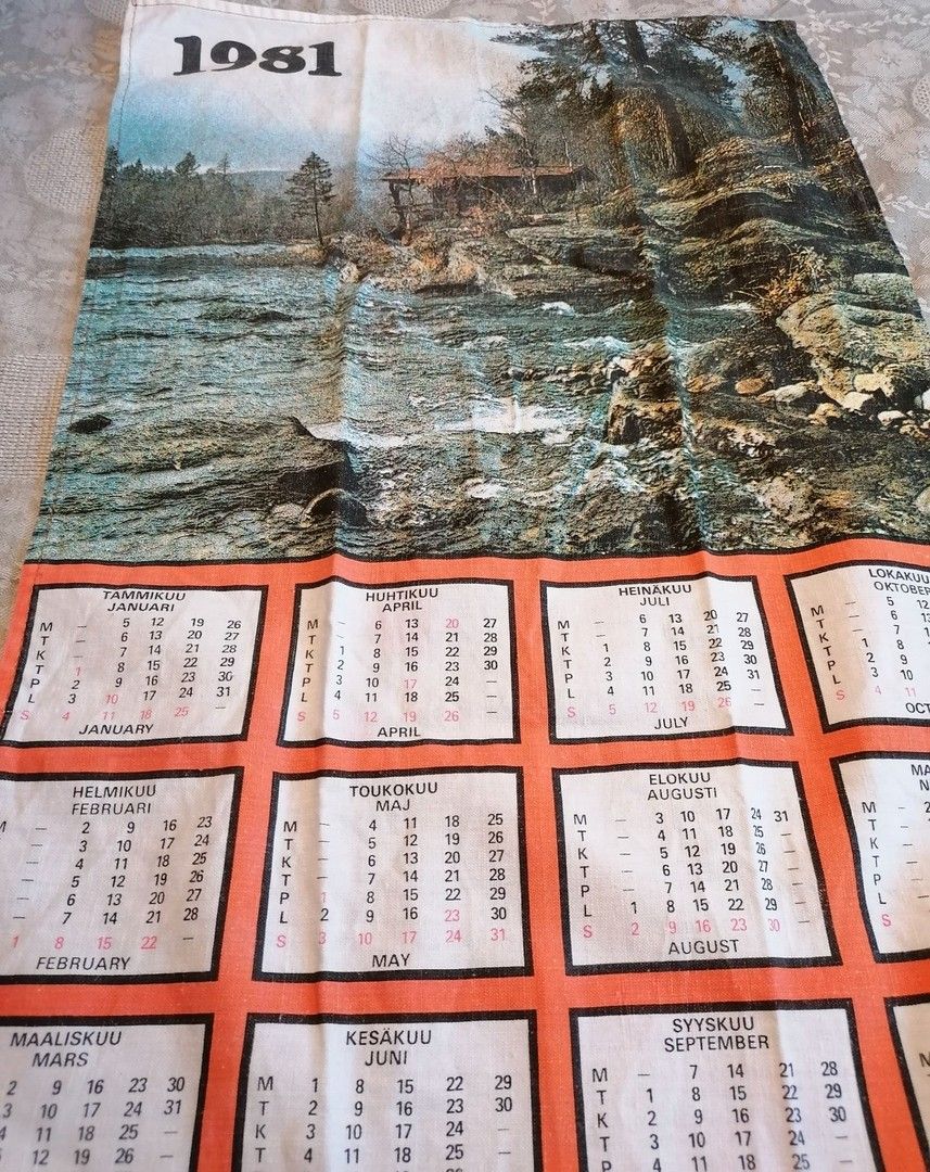 Kalenteripyyhe 1981