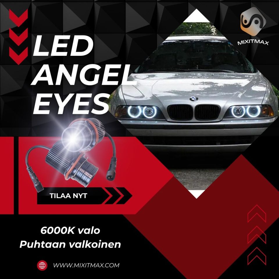 BMW Enkelin Silmien LED-polttimot 6000K 60W (2kpl)