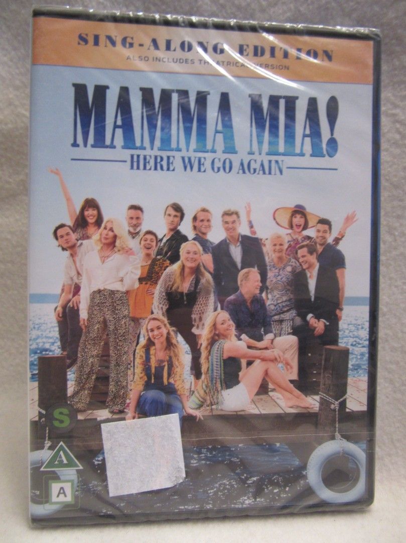 Mamma Mia Here We Go Again dvd uusi