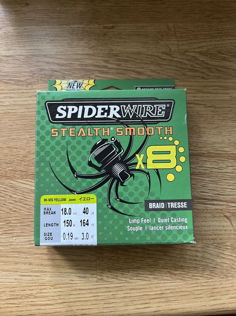 M: Spiderwire stealth smooth 0,19mm 18kg Hi-Vis