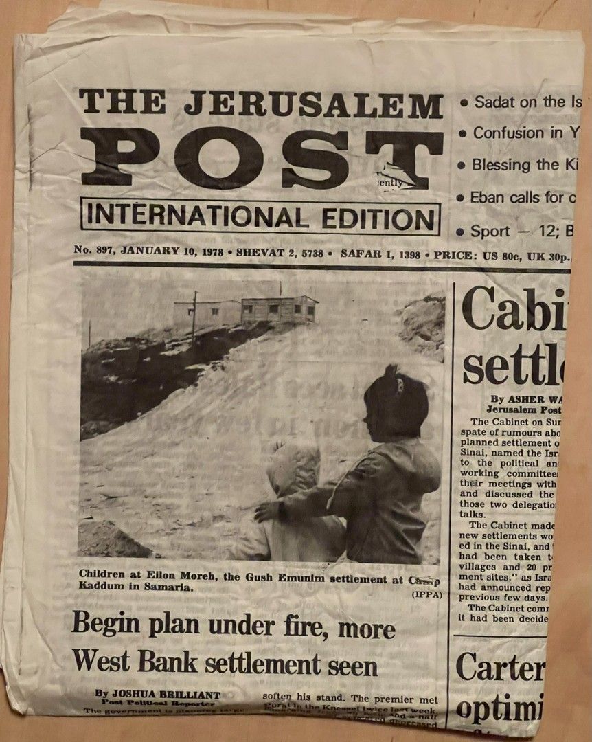 Jerusalem post, January 20, 1978