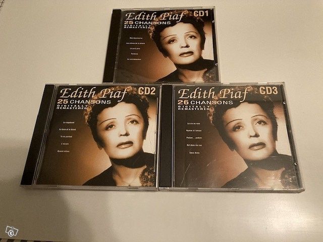 Edith Piaf - 25 chansons - 3 cd:tä 75 laulua