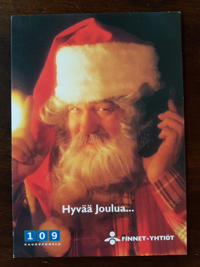 Postikortit 2 kpl Finnet 109 joulupukki 90-luku