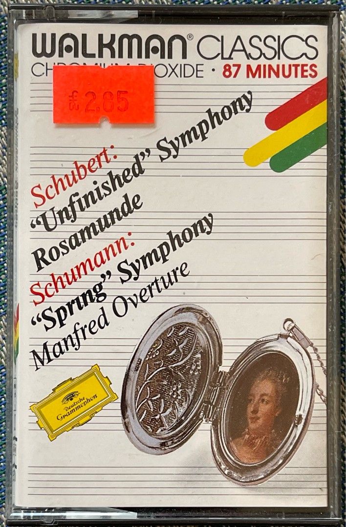 C-kasetti Schubert, Schumann "Unfinished" Symphony