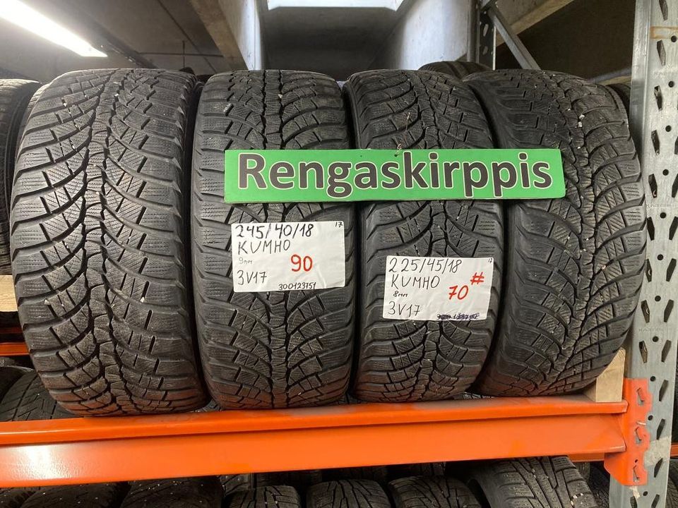 225/45R18 Kumho käytetyt kitkarenkaat