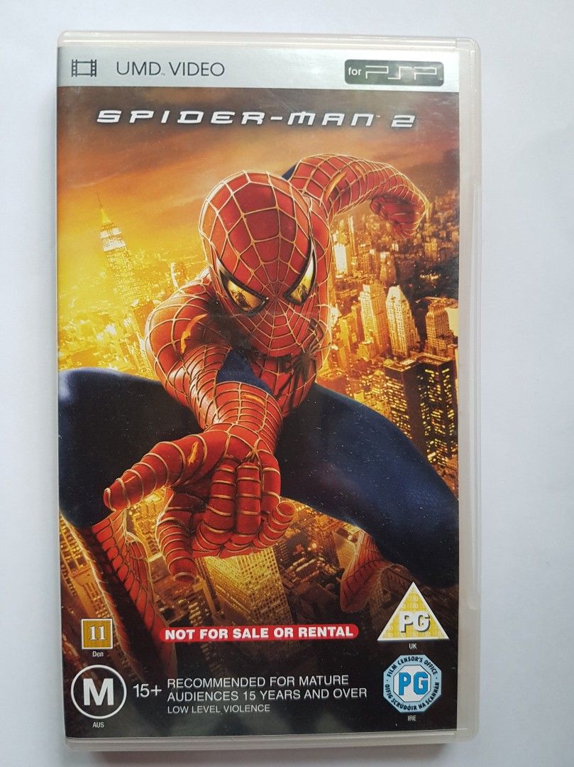 Spiderman 2 PSP umd elokuva